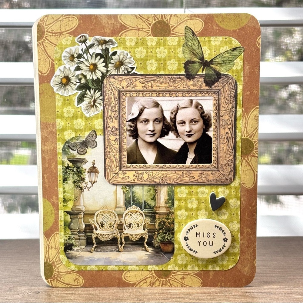 Handmade Miss You Greeting Card